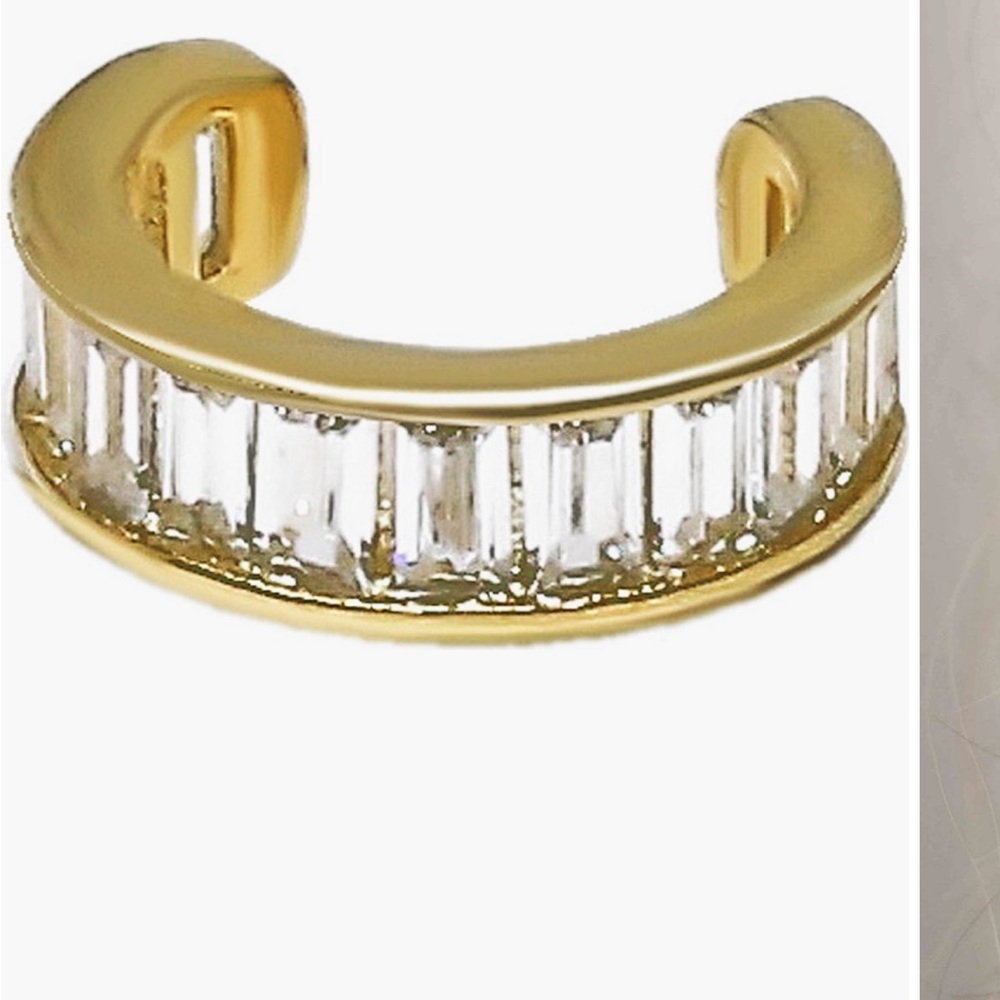 Brand New Gold and Silver Crystal Ear Cuff